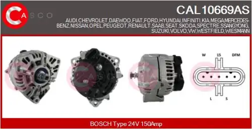 генератор \MB CAL10669AS CASCO