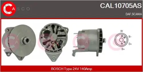 генератор \DAF, FORD, SCANIA CAL10705AS CASCO