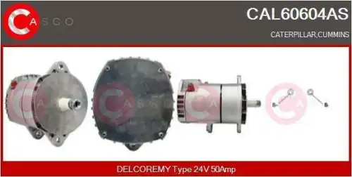генератор \CASE IH, VOLVO CAL60604AS CASCO