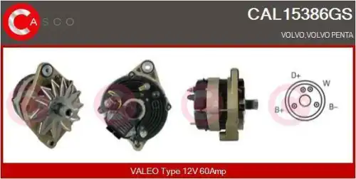 генератор \ CAL15386GS CASCO