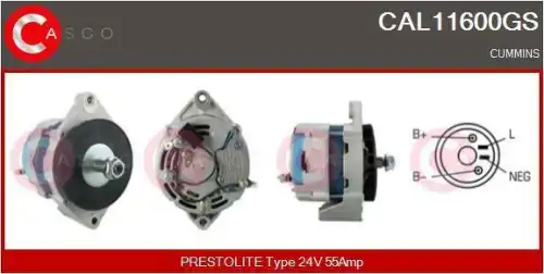 генератор \PERKINS CAL11600GS CASCO
