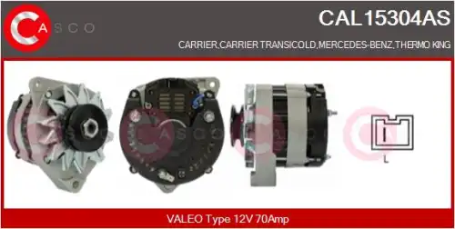 генератор \MB E-CLASS E 200 Kompressor 210.048 00>02 CAL15304AS CASCO