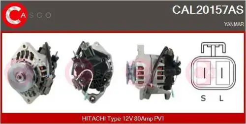 генератор \HITACHI, YANMAR CAL20157AS CASCO