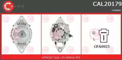 генератор \HITACHI, YANMAR CAL20179GS CASCO