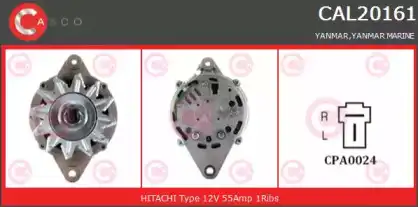 генератор \HITACHI, YANMAR CAL20161RS CASCO