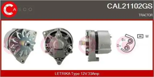 генератор \LOMBARDINI CAL21102GS CASCO