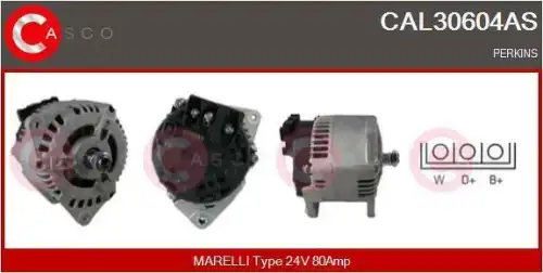 генератор \CATERPILLAR, PERKINS CAL30604AS CASCO