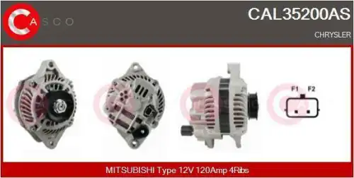 генератор \CHRYSLER, MITSUBISHI CAL35200AS CASCO