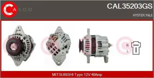 генератор \MAZDA, MITSUBISHI, YALE CAL35203GS CASCO