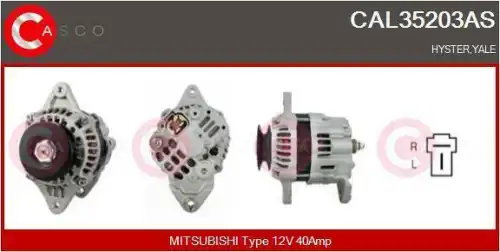 генератор \MAZDA, MITSUBISHI, YALE CAL35203AS CASCO