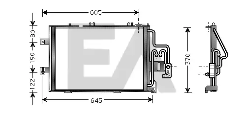 Конденсатор, кондиционер 30C54041 EACLIMA
