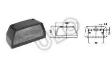 фонарь осв.номерного знака IVEC 3679-01 ULO