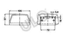 фонарь осв.номерного знака IVEC 3679-01 ULO