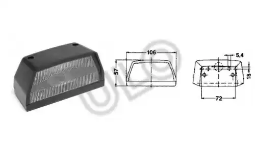 фонарь осв.номерного знака IVEC 3679-01 ULO