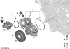 ременный шкив ! \BMW 5' E60, LCI, E61, 6' E63, E64, 7' E65, E66, E67, X5 E53 11 51 7 504 077