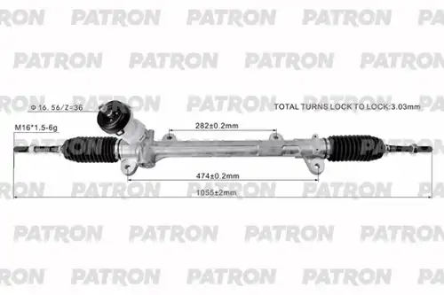Рулевая рейка PATRON PSG3252