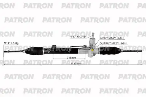 Рейка рулевая PSG3272 PATRON