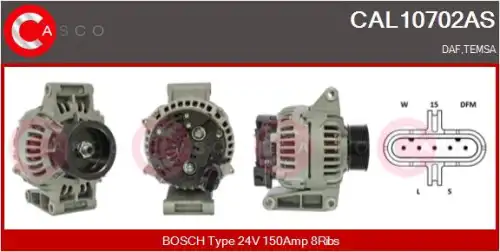 генератор \DAF CAL10702AS CASCO
