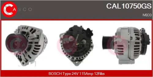 генератор \IVECO CAL10750GS CASCO