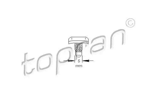 клипса уплотн. капота VW 103 307 HANS PRIES