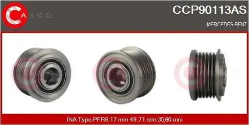 шкив генератора \MB CCP90113AS CASCO