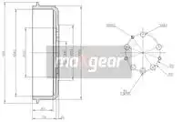 Тормозной барабан MAXGEAR 19-1341