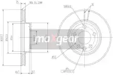 Тормозной диск MAXGEAR 19-0775 вентилируемый , передняя ось