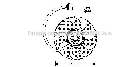 AVA VW7522 ВЕНТИЛЯТОР ОХЛАЖДЕНИЯ ДВИГАТЕЛЯ