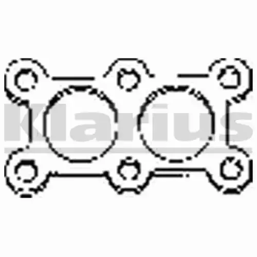Прокладка глушителя KLARIUS 410708