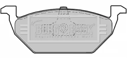 Тормозные колодки дисковые BORG&BECK BBP1619