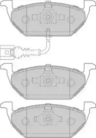 колодки дисковые торм. перед. Audi DBP391635 DURON