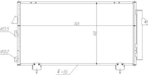 Радиатор кондиционера (конденсатор) HART 604 066