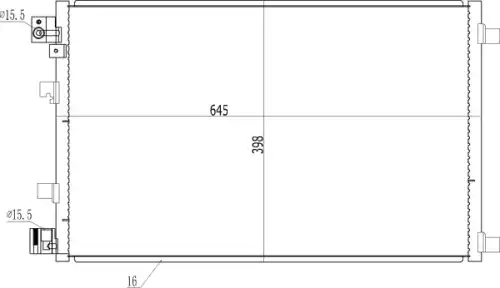 Радиатор кондиционера (конденсатор) HART 611 424