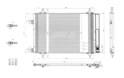 Радиатор кондиционера (конденсатор) HART 612 408