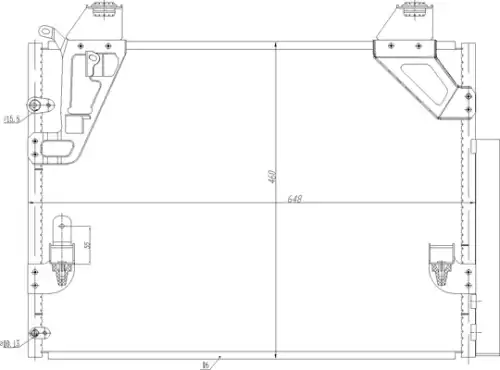 Радиатор кондиционера (конденсатор) HART 621 652