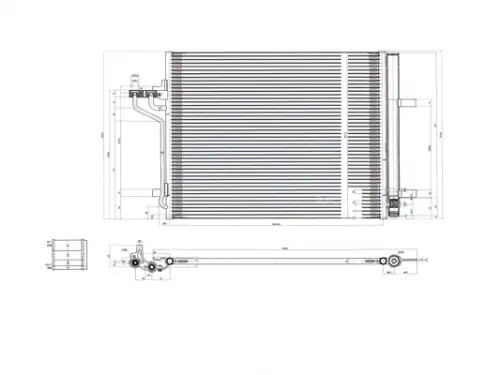 Радиатор кондиционера (конденсатор) HART 621 658