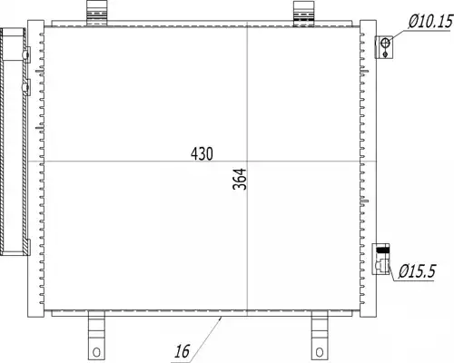 Радиатор кондиционера (конденсатор) HART 623 853