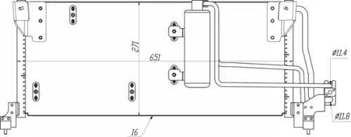 Радиатор кондиционера (конденсатор) HART 636 959