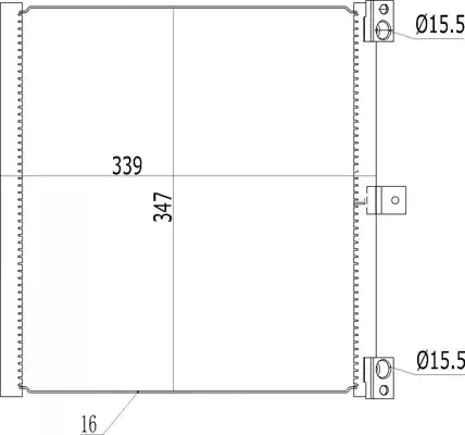 Радиатор кондиционера (конденсатор) HART 636 973
