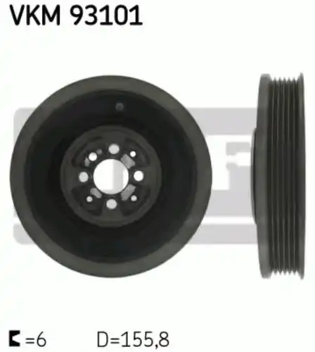 Шкив коленвала SKF VKM93101