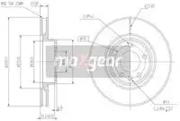 Тормозной диск MAXGEAR 19-0736 вентилируемый , передняя ось