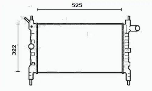 Радиатор системы охлаждения двигателя EQUAL QUALITY RM0172