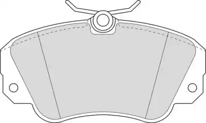 колодки дисковые торм. перед. Opel DBP250686 DURON