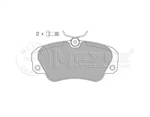 Тормозные колодки дисковые передняя ось MEYLE 025 213 6819