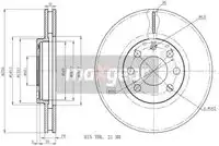 Тормозной диск MAXGEAR 19-0772 вентилируемый , передняя ось