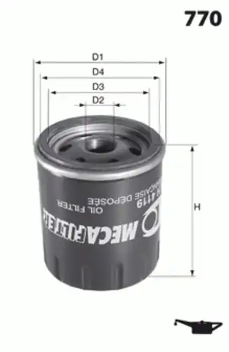 Рулевой наконечник MECAFILTER H66