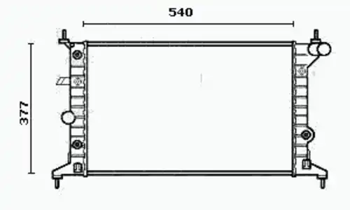 Радиатор системы охлаждения двигателя EQUAL QUALITY RM0216