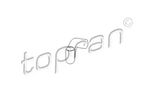 патрубок радиатора Opel 206 701 HANS PRIES