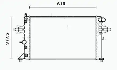 Радиатор системы охлаждения двигателя EQUAL QUALITY RM0185
