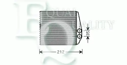 Радиатор печки EQUAL QUALITY RR0042